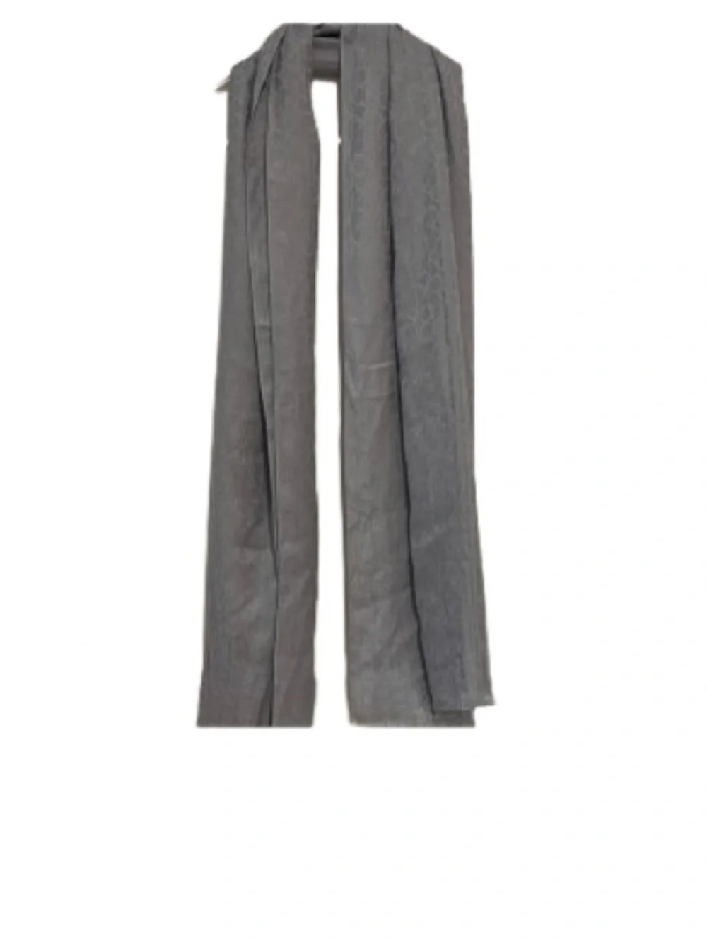 Calvin Klein Monogram Pashmina Style Scarf Light Gray NWT